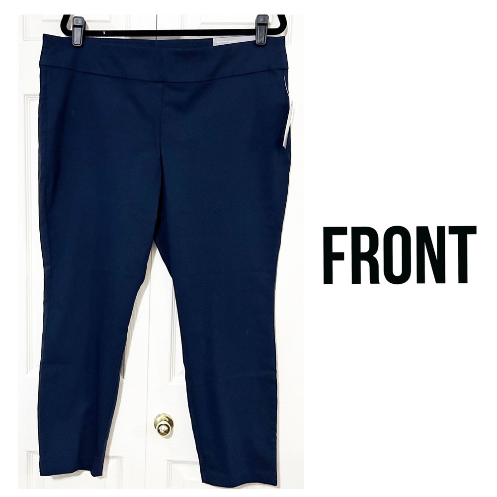 NWT Christopher & Banks, Signature Slimming Navy Pants With A Modern Fit, 16P - Picture 4 of 9